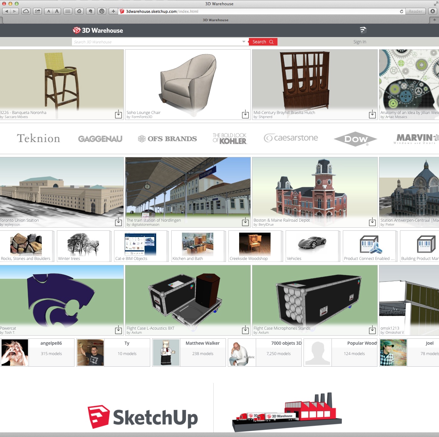 Trimble Announces Enhancements to SketchUp’s 3D Warehouse | Architosh