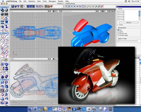 01 - solidThinking is not just an advanced NURBS modeler but a complete environment for industrial design.