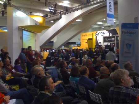 FileMaker's booth was jammed every moment of the show.