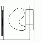 07 - Parasolid allows complex shapes to cut holes through "wall objects" in Vectorworks 2009.