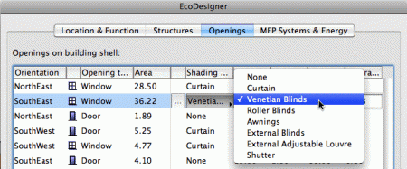 03 - Setting Parameters on Openings in EcoDesigner.