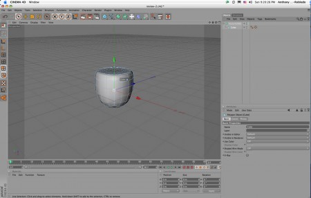 07 - Quickstart guide introduces you to HyperNURBS functionality during modeling introduction. This object started with a Cube but was incorporated into a HyperNURBS object, which is an important object type in C4D.