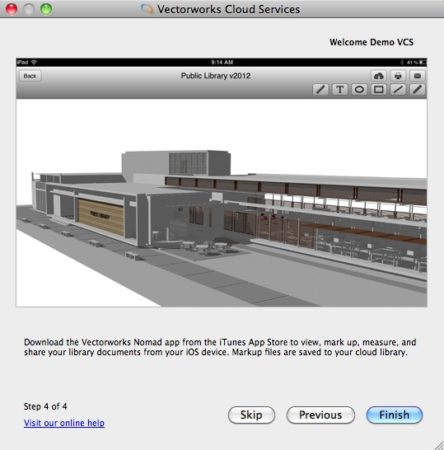 01 - Here is an image of Vectorworks Nomad app running on iPad. 
