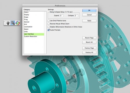 01 - Audio prompts in TurboCAD Pro Mac 7 are not new but a useful learning option. 