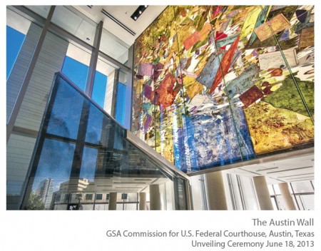 02 - The Austin Wall, inside a new US Courthouse, in Austin, Texas. 
