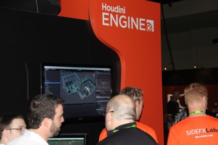 03 - The Houdini booth featuring the new Houdini ENGINE. 
