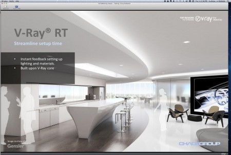 02 - V-Ray RT is a new interactive renderer in the SketchUp product. Interactive rendering is key for companies like global architectural leader Gensler. (image courtesy Chaos Group, Copyright Gensler. All Rights Reserved). 