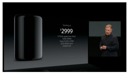 01 - The new Mac Pro. At 2,999.USD it will debut as one of the most expensive Mac Pros ever but clearly the most powerful. 