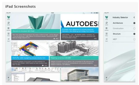 01 - Autodesk AEC Feed is the latest iOS app from Autodesk, this time for iPad only. It is a news and information app. 