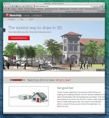 01 - Guess what webpage we saw updated this morning? Trimble announces new SketchUp 2014! 