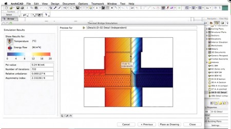 00 - EcoDesigner STAR allows architects to perform thermal bridge analysis in just seconds with a 2D heat-flow situation. This is useful and can help determine where condensation issues may arise. 