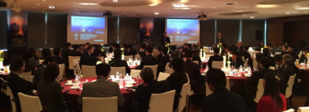 04 - Viktor Varkonyi, CEO of Graphisoft, speaking at the Roppongi Hills Press Event in Toyko this week to an invited international press and its largest Japanese customers, including Obayashi, Kajima Corp and others. (image courtesy of Graphisoft)