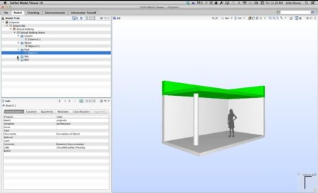 04 - Now the SketchUp 2014 model is shown in Solibri, a BIM model verification tool. 