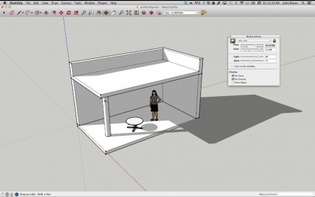 02 - SketchUp 2014 prominently includes a 15x speed up in rendered shadows in large files. 