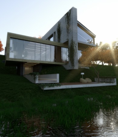 02 - OTOY purchased Octane Render because it added logical value to OTOY's biggers quests in graphics technology. Octane can do full GPU raytracing in an "unbiased" manner. (image courtesy of OTOY. Photo credit: KXL Architects. All rights reserved.)