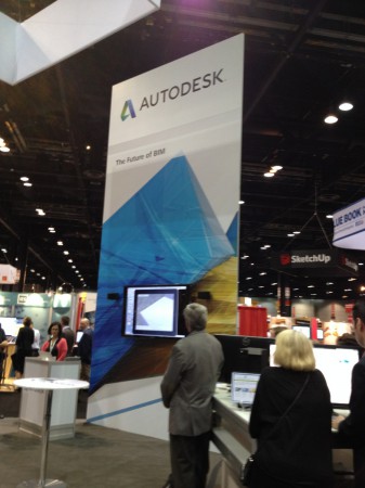 03 - Not the sharpest image but a view of Autodesk's booth at AIA National at Chicago. 