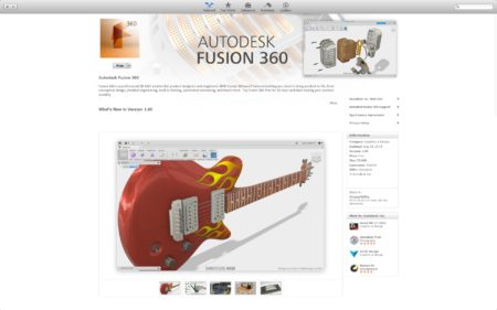 01 - Autodesk Fusion 360 now on the Mac App Store. 