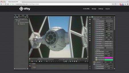 02 - Another view of OTOY's X.IO App Streaming with Octane Cloud Edition shown. 