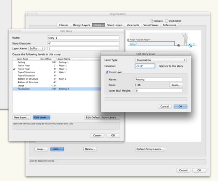 04 - A new Levels Constraint system in version 2015 helps eliminate the unnecessary expansion of 'design layers' in Vectorworks files while greatly adding flexibility to BIM capabilities of components. 