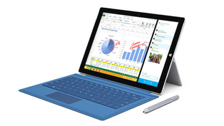 01 - Microsoft Surface Pro 3 is often touted as the tablet that can replace your laptop and with IDC counting such devices (if the keyboard can be detached and the device can still fully function = tablet). (image: courtesy, Microsoft Inc., All rights reserved.)