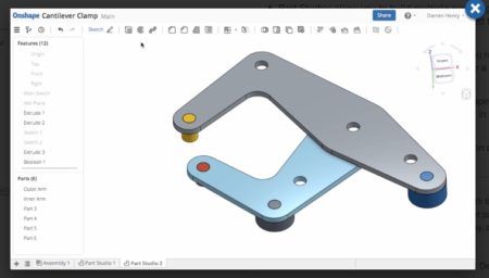 01 - OnShape is a fully browser based professionals MCAD system for the 21st century, post-desktop era. No software to install, no local version and no file saving. It is Parasolid-based. (image: OnShape. All rights reserved)