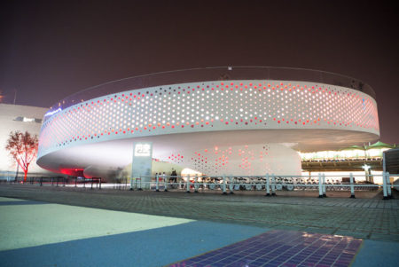 03 - BIG's Danish Pavilion at the Expo 2010 in Shanghai, China, exhibits Danish virtues through interaction, allowing visitors to experience the city bike (ultra common in Copenhagen), the harbor bath, and Hans Christiansens' Little Mermaid. (photo by FHKE, distributed under CC-By 2.0)