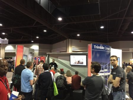 02 - The Trimble SketchUp booth is always popular and busy at the AIA show, in some ways a reflection perhaps of how common SketchUp is in both large and small practices alike. 