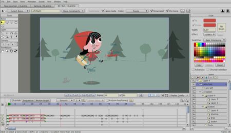 02 - A screenshot of the Pro version of Anime Studio Pro 11 (showing Windows interface). 