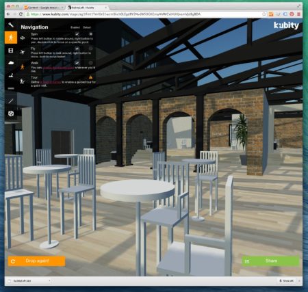 01 - Kubity is a new web-based visualization platform with VR support for Oculus Rift and Google Cardboard. A free account option is supported. 