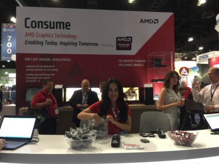 11 - AMD's booth was hot with action at Siggraph 2015, showcasing its latest hardware and software technology for computer graphics. 
