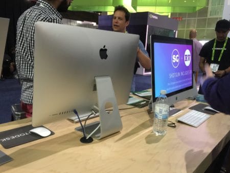 03 - Autodesk is demonstrating Shotgun on a pair of iMacs at SIGGRAPH. 