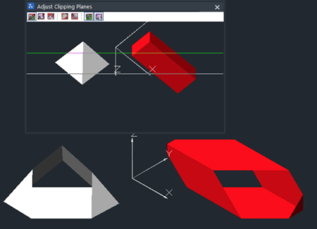 01 - Adjusting clipping Planes allows users to see clipping effects in 3D space.