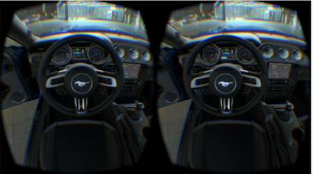 01 - At SIGGRAPH 2015 NVIDIA featured a demonstration by the Ford Motor Company, where Ford's designers and engineers were able to simulate the interiors and exteriors of vehicles in development within an ultra HD VR space. All rights reserved.