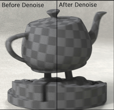 01 - Denoising works on all objects and can handle motion blur, depth of field and much more. Images can be rendered faster and with fewer samples. All rights reserved. 