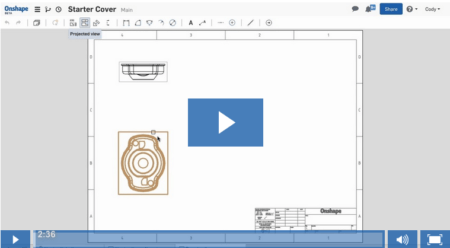 01 - Onshape Drawings instructional video to show how to start a drawing and insert drawing views. All rights reserved.