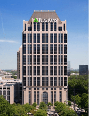01 - Located in the heart of Midtown Atlanta on Regions Plaza's 19th floor, the new office boasts 3,700 square feet and can hold up to 25 people. 