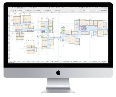 01 - The new graphical user-interface (GUI) improvements in ArchiCAD 20 streamline the workflow process as well as provide a feel more akin to mobile apps. Moreover, the main work window is arguably the largest inside any rival BIM program on the market. 