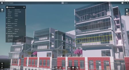02 - An Autodesk LIVE advantage over rival tools is that Revit data is carried over into the LIVE environment for use in various ways; the data instructs the environment so it knows a door is a door but also which side to put the hinge on. 