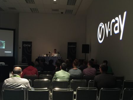 Chaos Group VRay training on the second floor of the convention center. Image Photo by Akiko Ashley. 