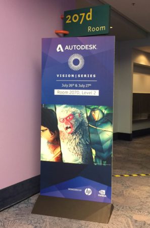 Autodesk sessions on the second floor of the convention center. Image Photo by Akiko Ashley. 