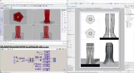 01 - GRAPHISOFT's Rhino-Grasshopper-ARCHICAD connection is a bi-directional link between all three programs that brings algorithmic design deep into the BIM workflow. 