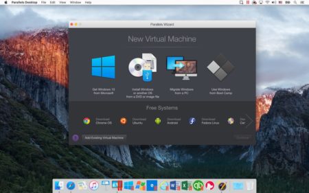 01 - A screen shot of Parallel's New Virtual Machine wizard. 