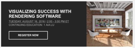 01 - Vectorworks, Inc., has a new webinar on visualizing success with rendering software. We believe this goes beyond RenderWorks and involves interoperable programs. 