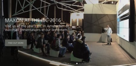 01 - This year at IBC 2016, MAXON will be demoing the new NVIDIA Iray plugin for their application plus MDL. 