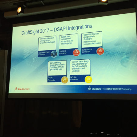 04 - DraftSight is the second most popular CAD program behind only AutoCAD, says Dassault. For the company, DraftSight 2017 continues to advance its interests in AEC DWG workflows as well as support for its 3DExperience application integrations. 