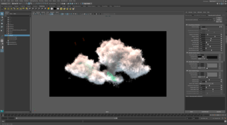 01 - Elementacular 1.5 running inside Autodesk Maya...supports rendering with Arnold and RenderMan. 