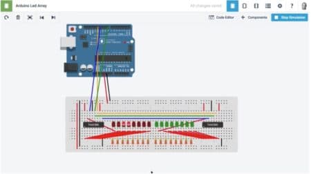 02 - Autodesk 123D Circuits is now just called Autodesk Circuits. The electronics for beginners tools are engaging and enable Arduino board prototyping and programming. 
