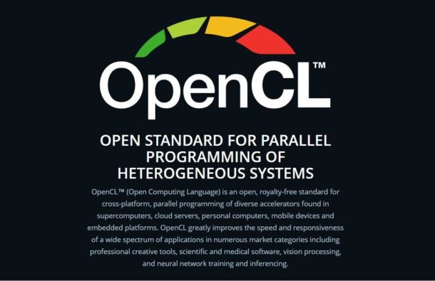 Khronos Group Releases OpenCL 3.0—Draws Wide Industry Support