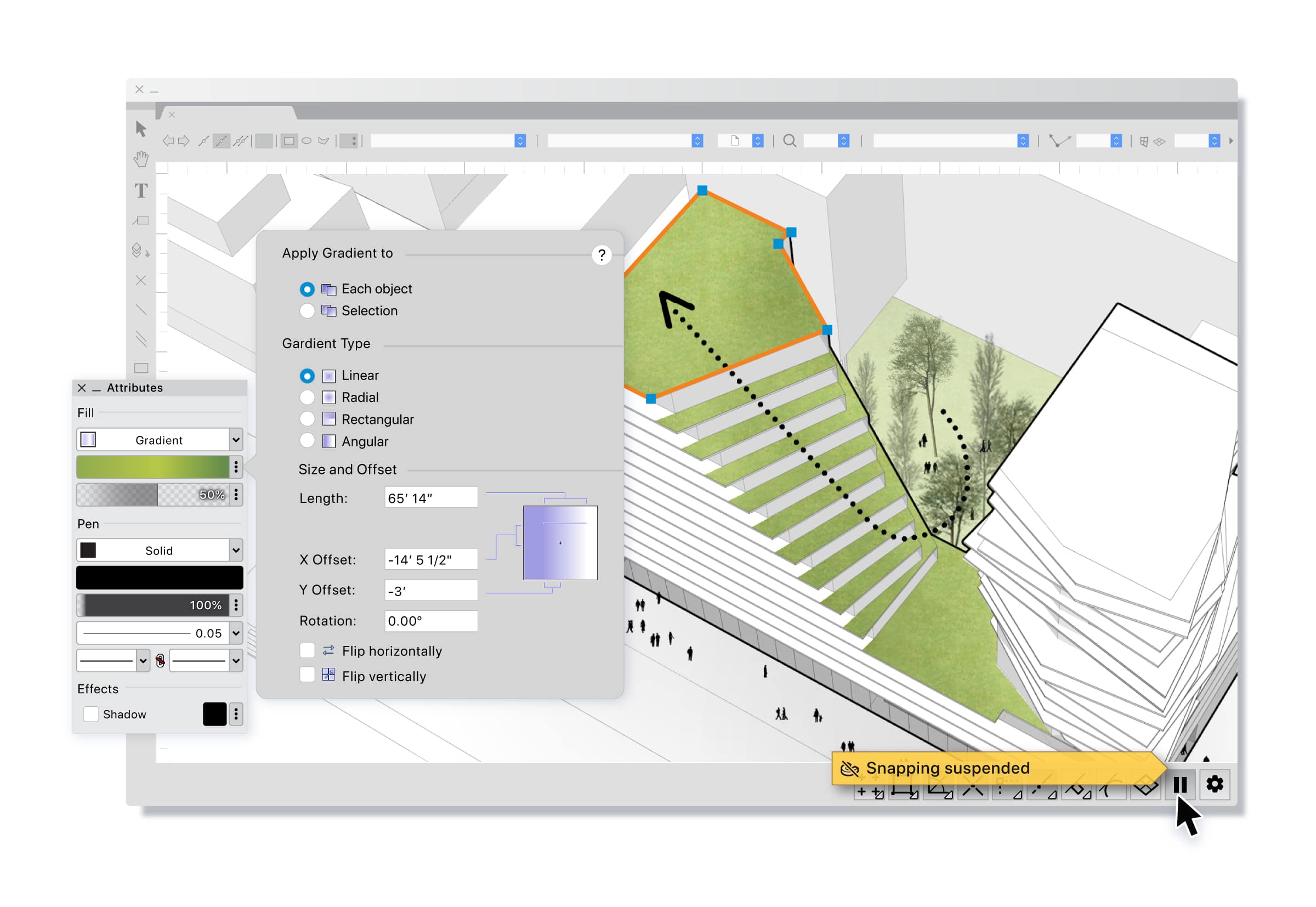 measure distance in vectorworks viewer