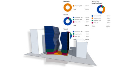 Spaces Conceptual Design for Architects showing a BIM screen (image: Spaces)